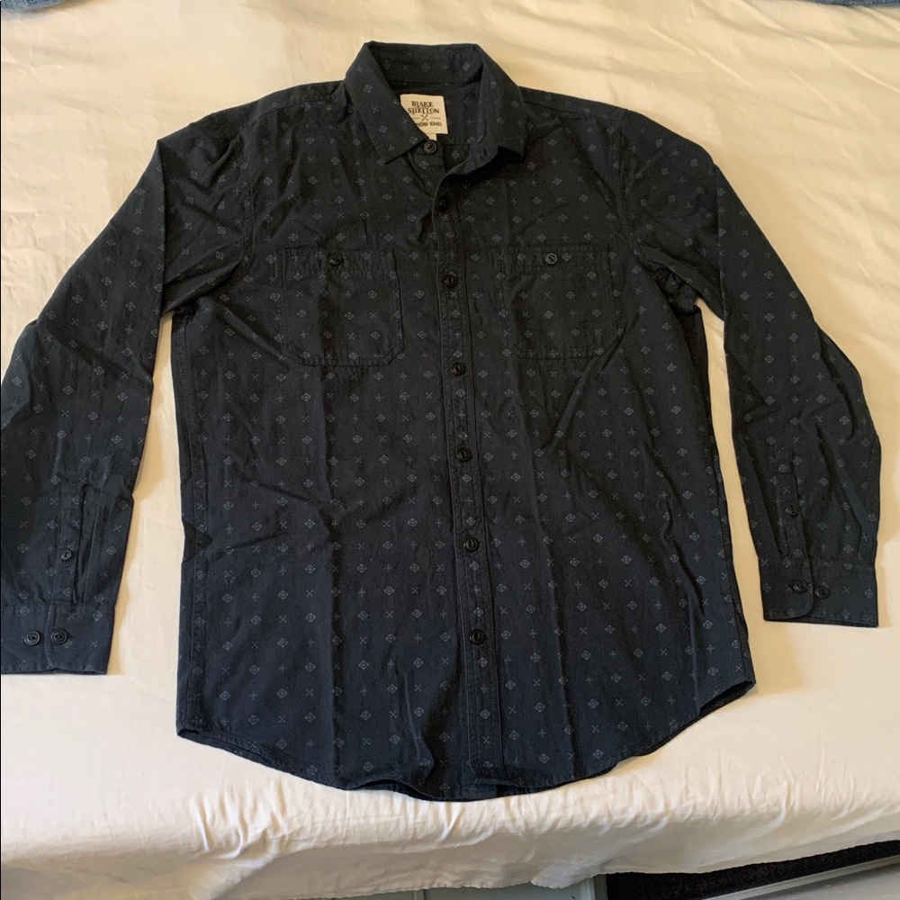 Blake Shelton x Land’s End Mens Traditional Fit Lightweight Work Shirt